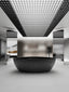 MonBlari 99910 triangle carbon fiber bath front view