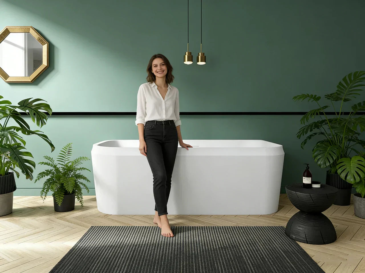 green bathroom ideas