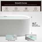 XA-060 Breite ovale Badewanne | MonBlari