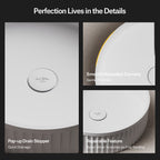 MonBlari TW-A8129 Waschbecken aus Solidsurface