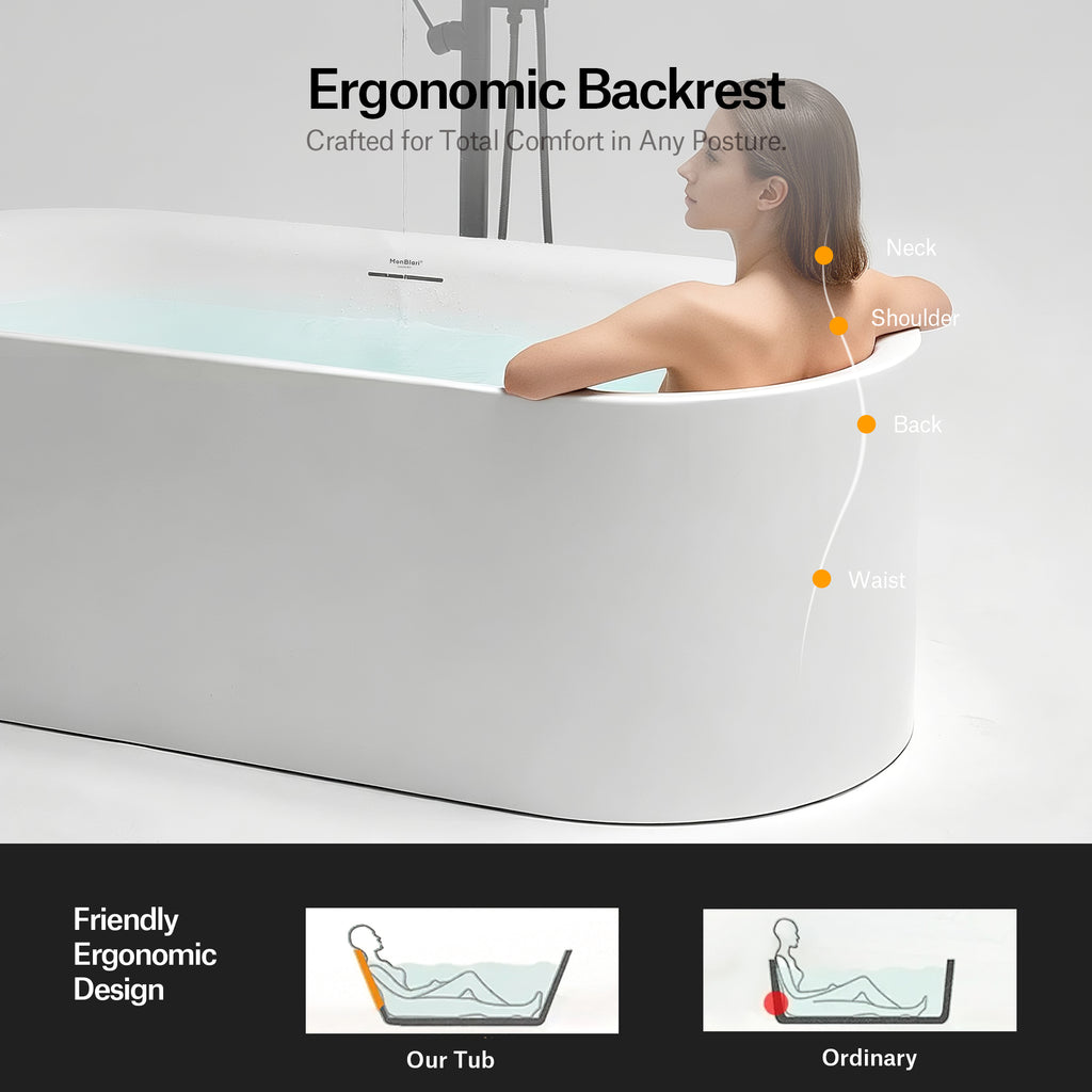 XA-060 Breite ovale Badewanne | MonBlari