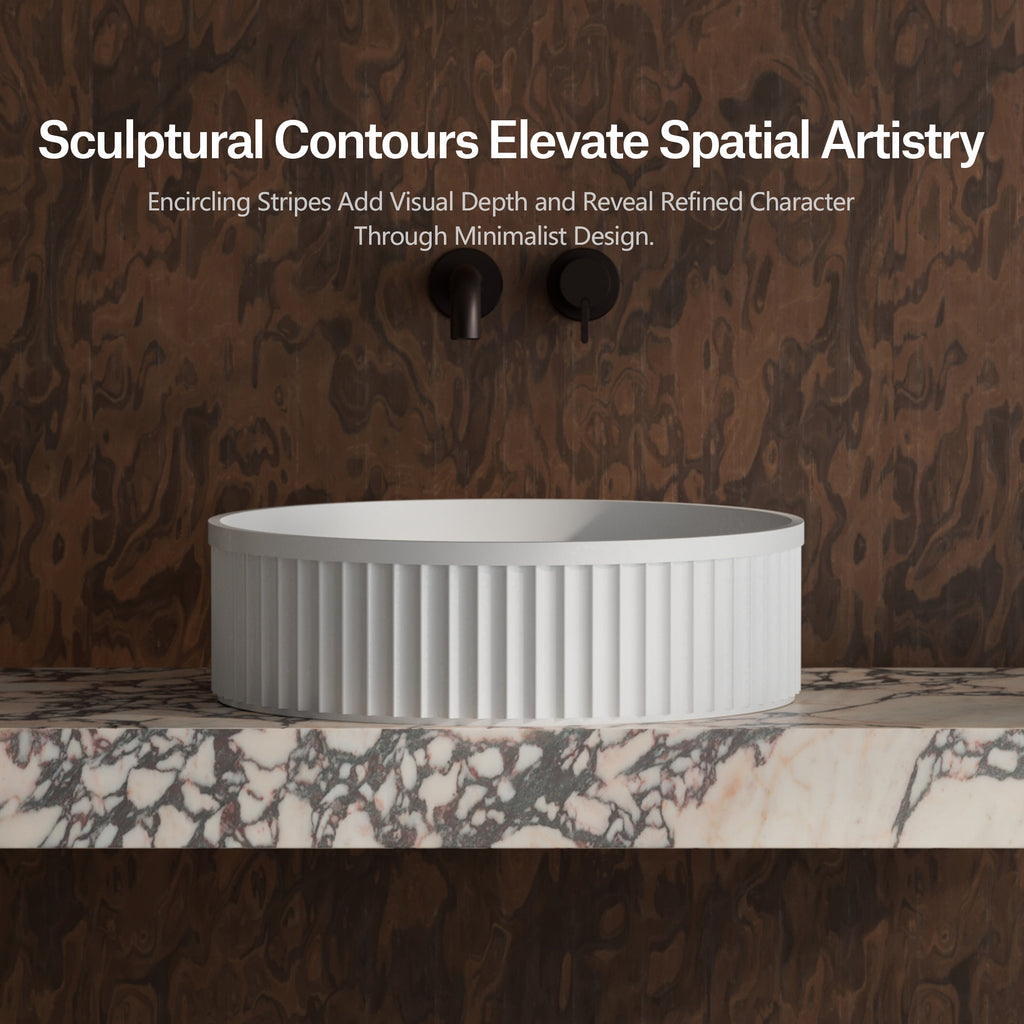 MonBlari TW-A8129 Waschbecken aus Solidsurface