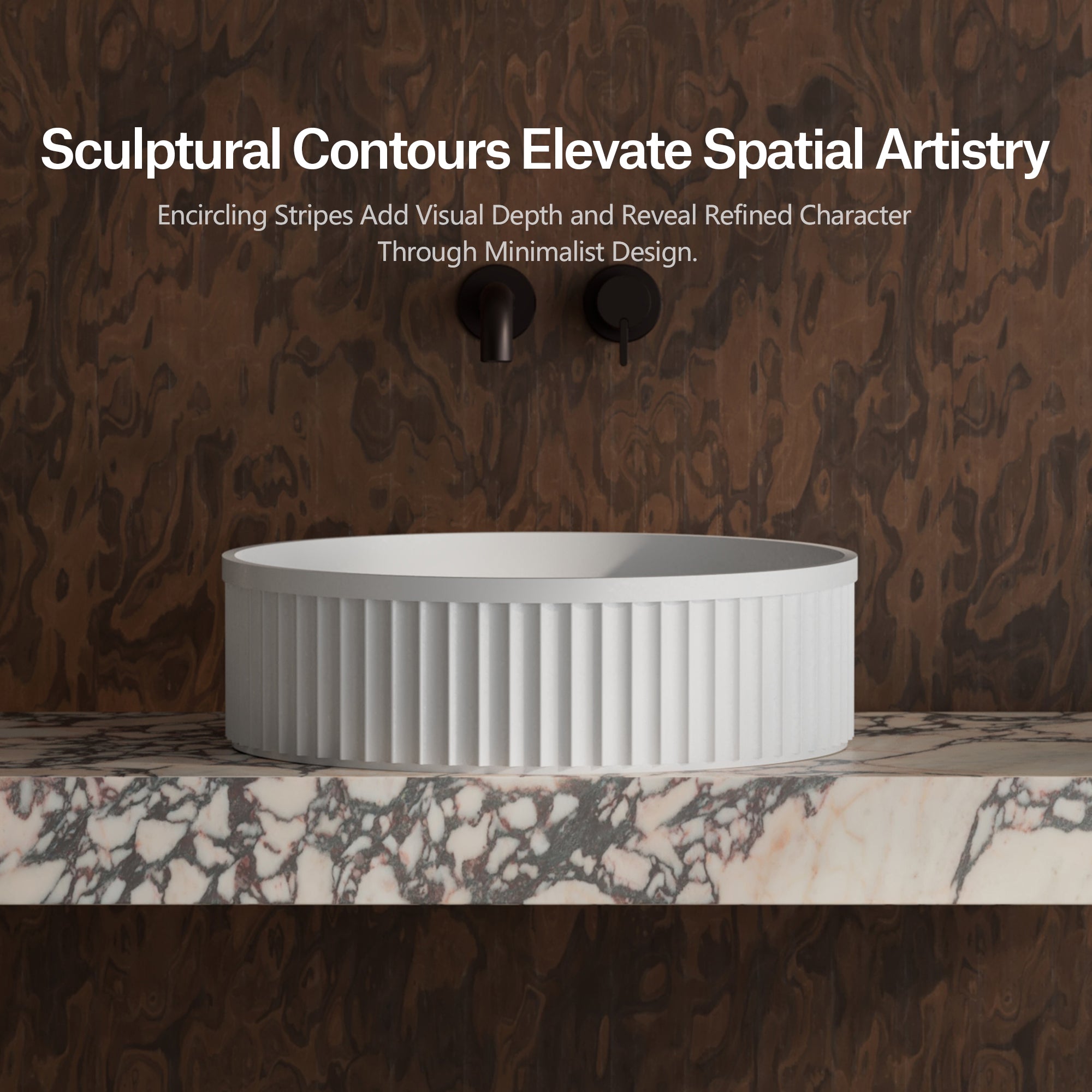 MonBlari TW-A8129 Waschbecken aus Solidsurface