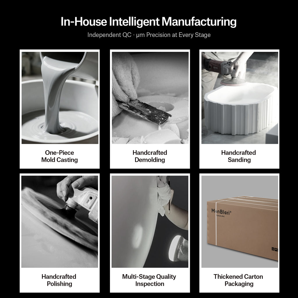 MonBlari TW-A8129 Waschbecken aus Solidsurface