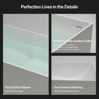 MonBlari TW-8572 Freistehende Badewanne