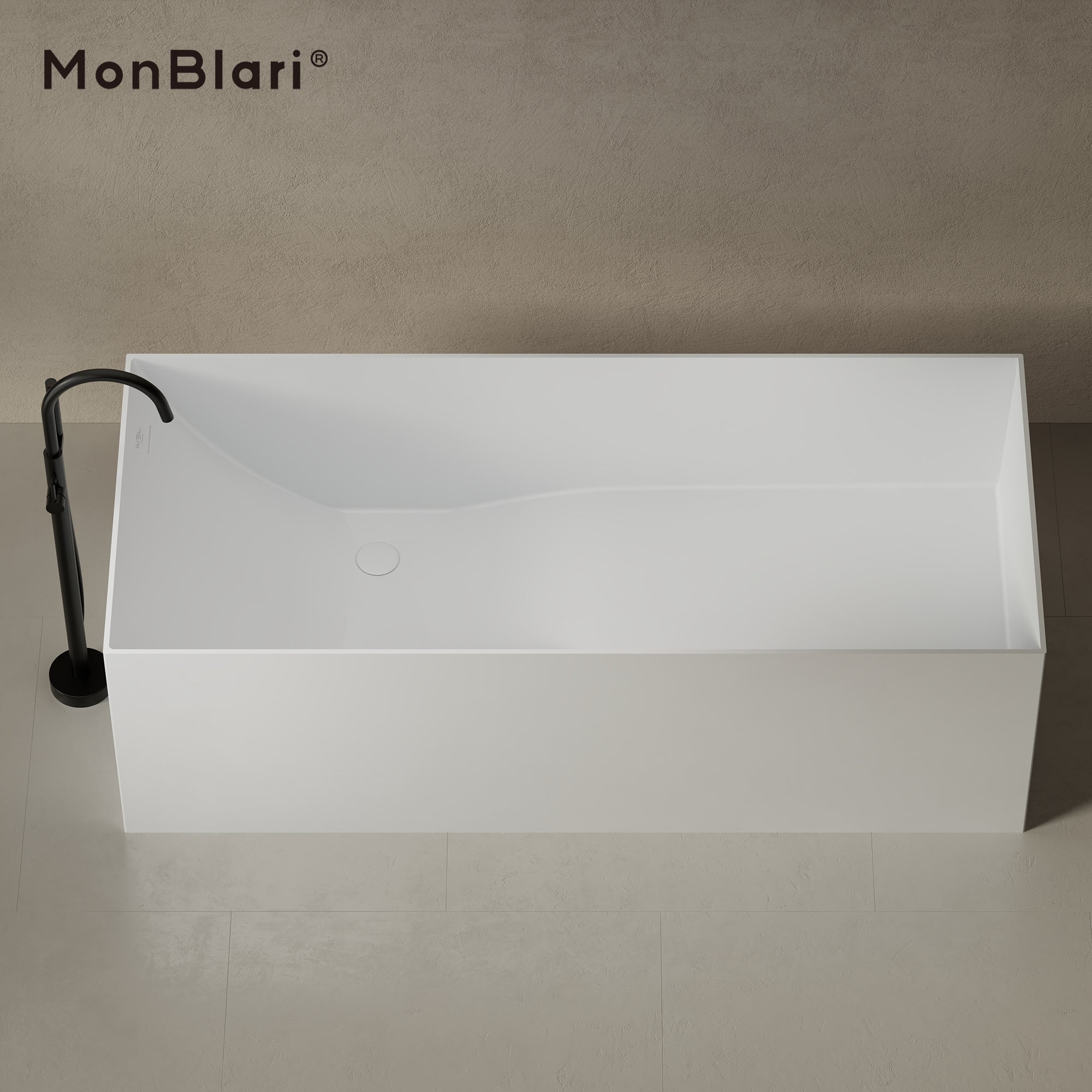 MonBlari TW-8572 Freistehende Badewanne