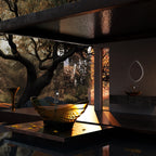 MonBlari GINKGO-88 Wavy Curved Freestanding Bathtub