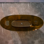 MonBlari GINKGO-88 Wavy Curved Freestanding Bathtub