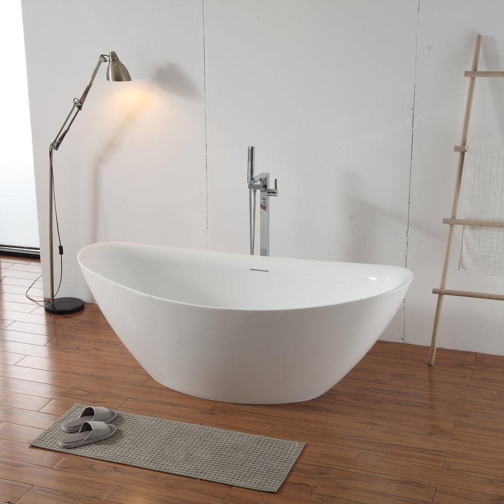 MonBlari TW-6676 Freestanding Bathtub-SideView