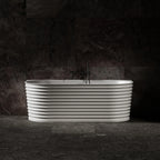 MR-88806 Elliptical Solid Surface Wall-Mounted Bath | MonBlari-FrontView