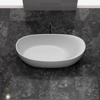 MR-88813 Curved Solid Surface Bath | MonBlari-FrontTopView
