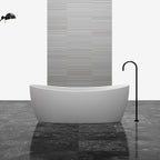 MR-88813 Curved Solid Surface Bath | MonBlari-FrontView