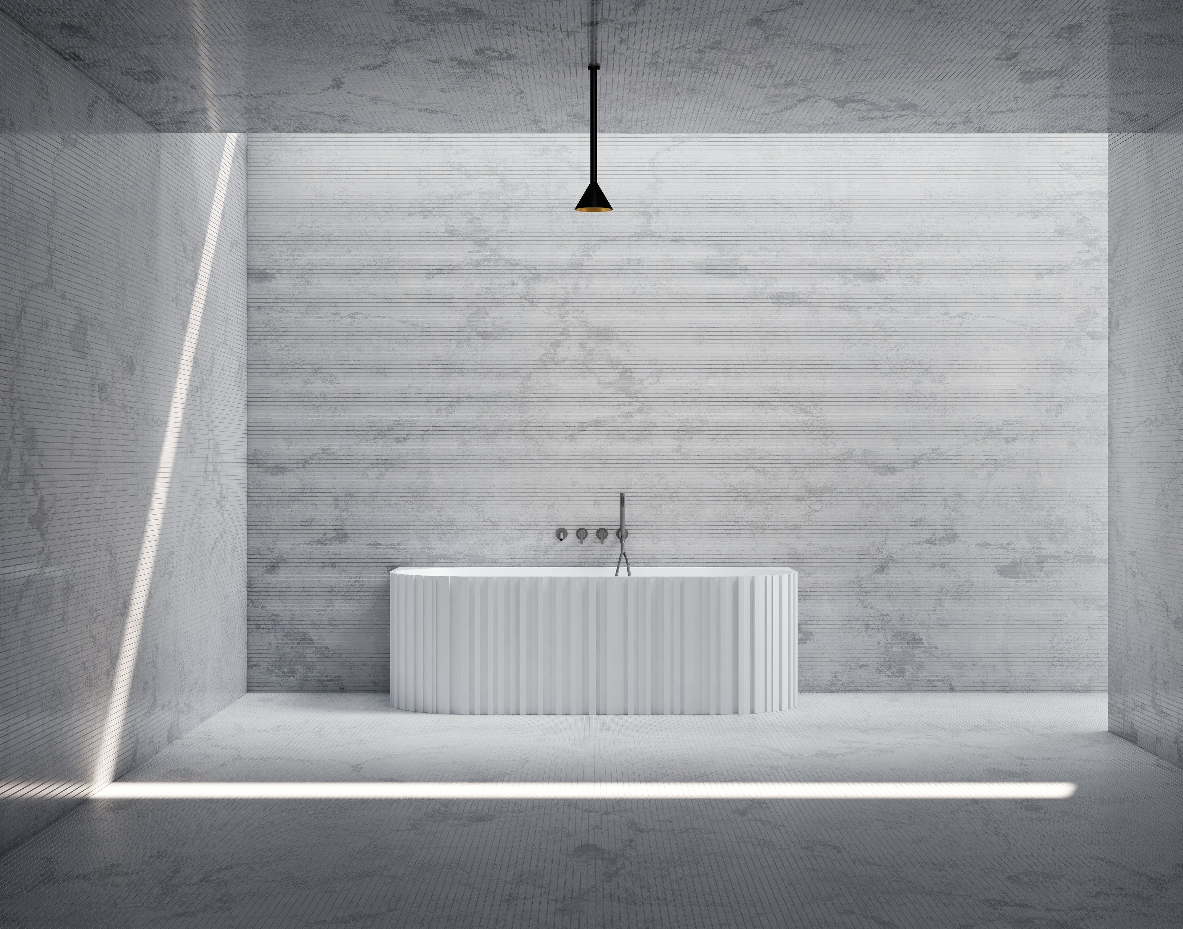 MonBlari MR-88856 Solid Surface Wall-Mounted Bath