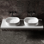 MR-A8801 Elliptical Solid Surface Countertop Basin | MonBlari-FrontTop