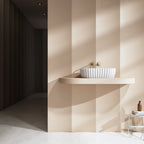 A8872 Modernes, geriffeltes ovales Waschbecken | MonBlari