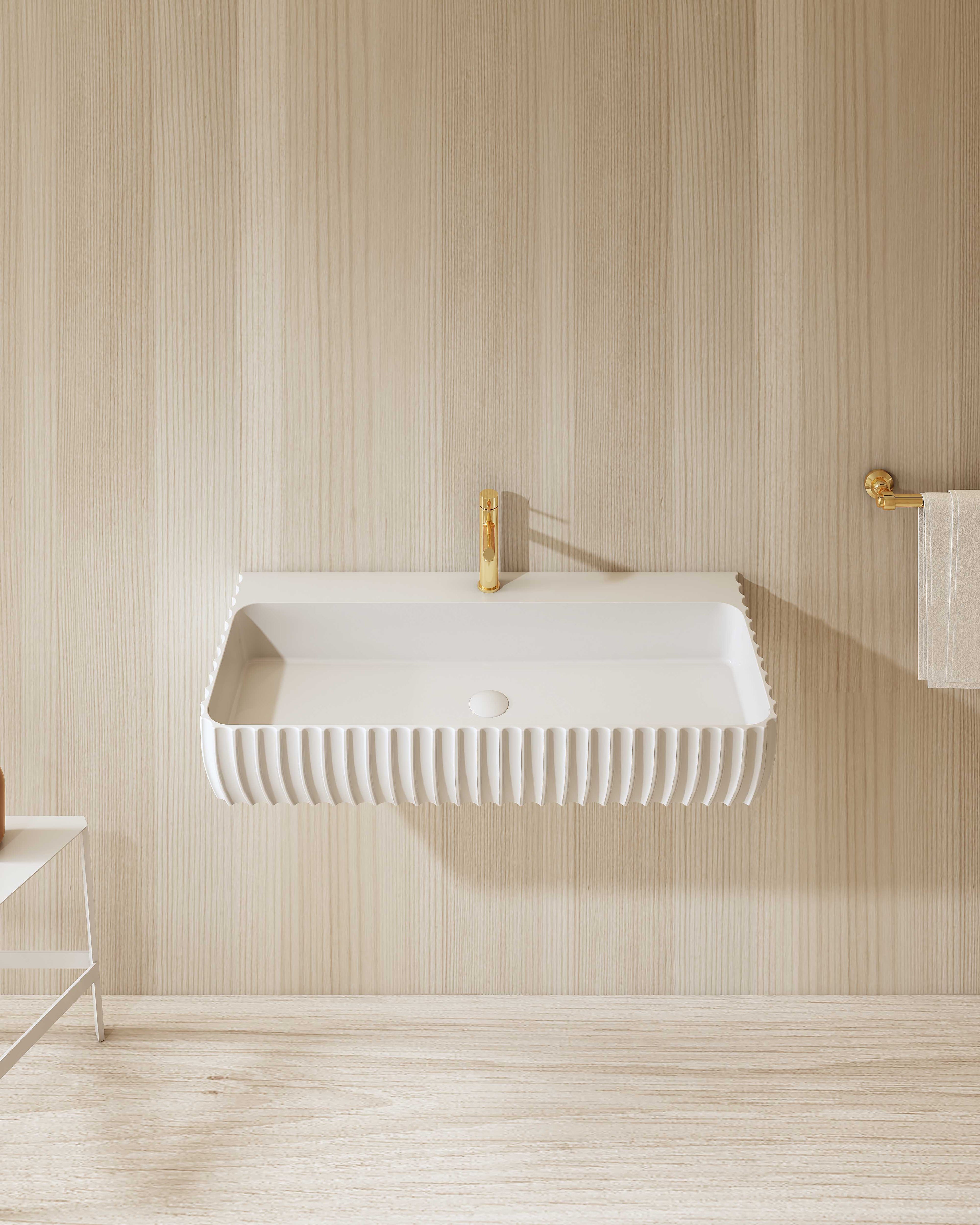 MonBlari MR-G8876-1 Solid Surface Basin