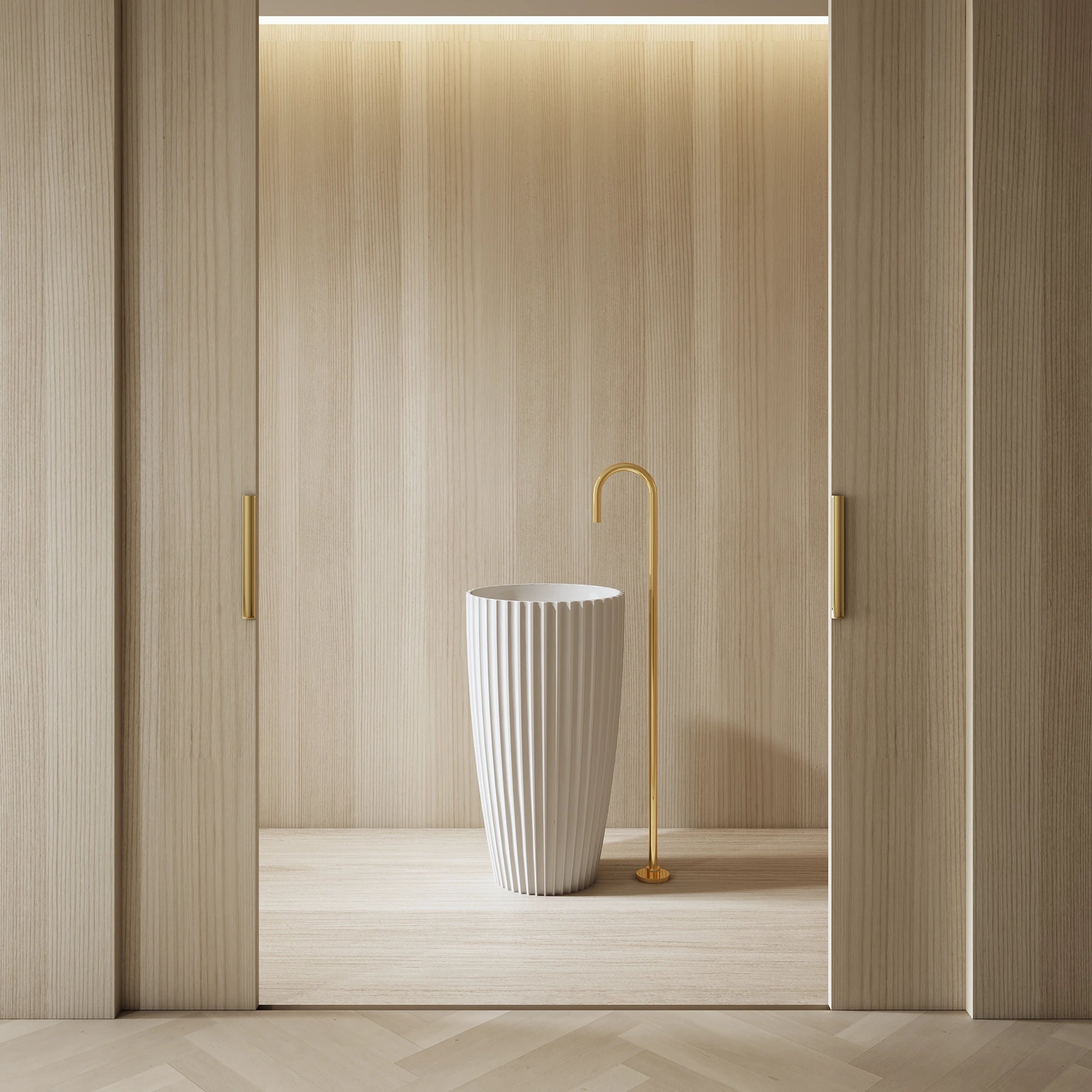 MRZ8879 Rundes Standwaschbecken | MonBlari