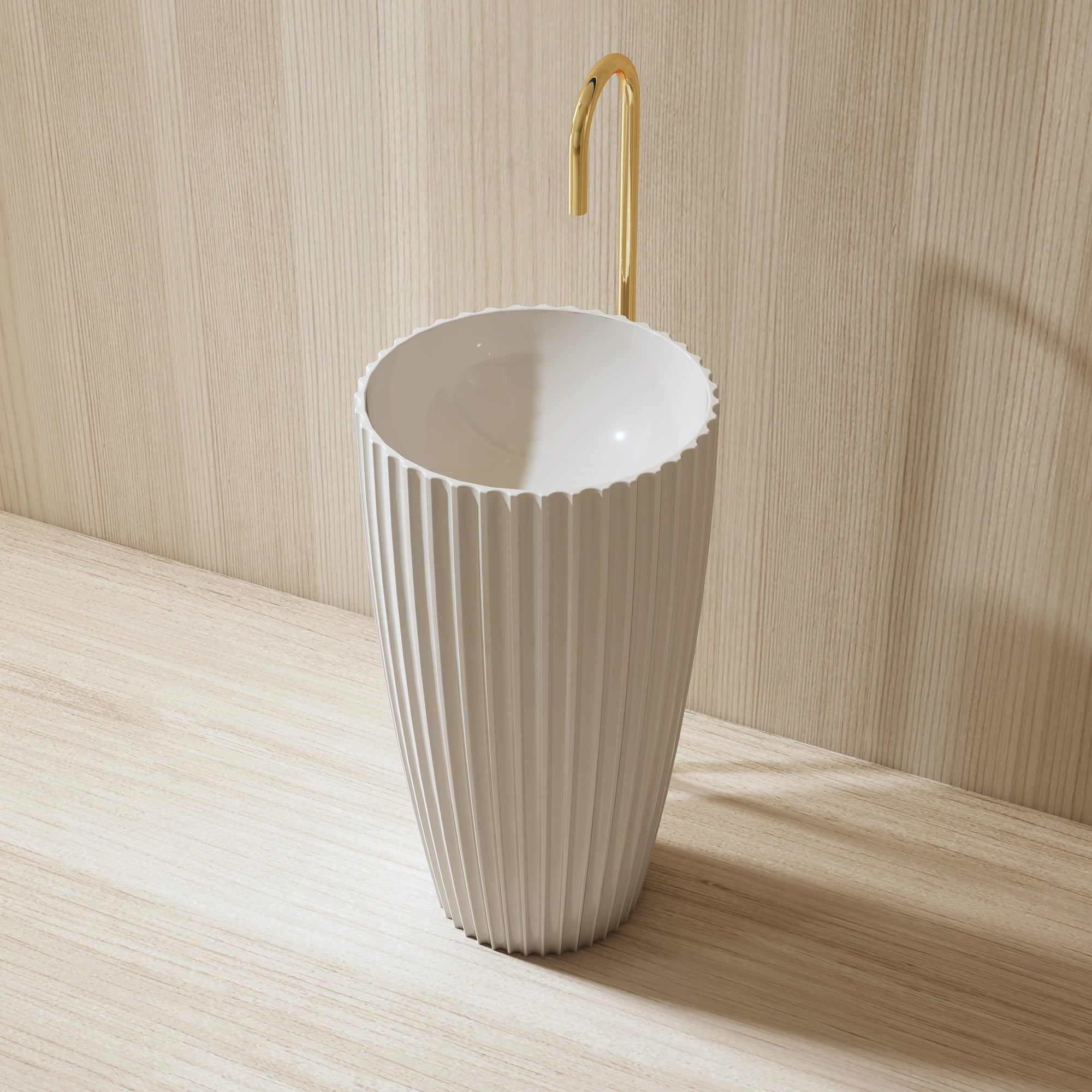 MRZ8879 Rundes Standwaschbecken | MonBlari