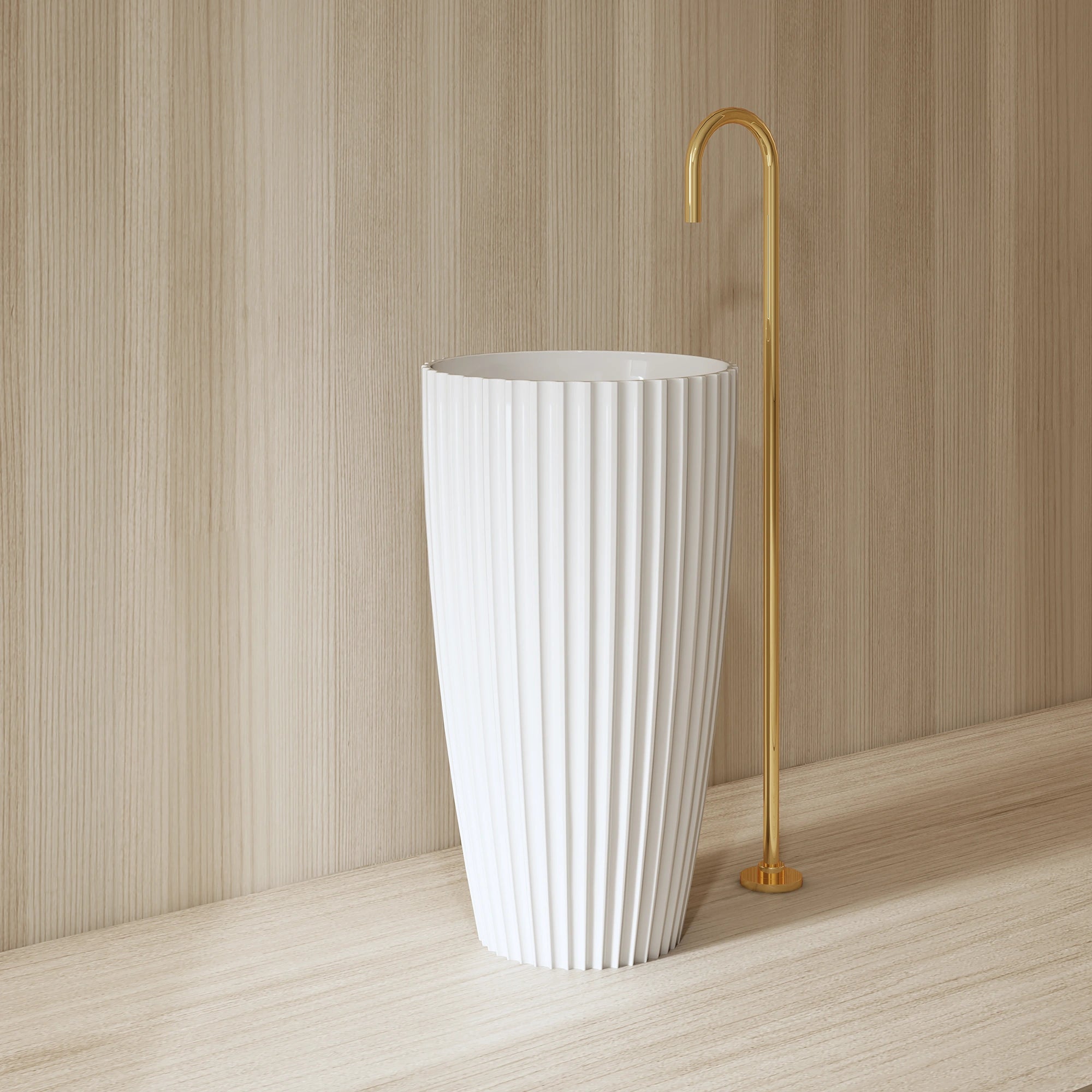 MRZ8879 Rundes Standwaschbecken | MonBlari