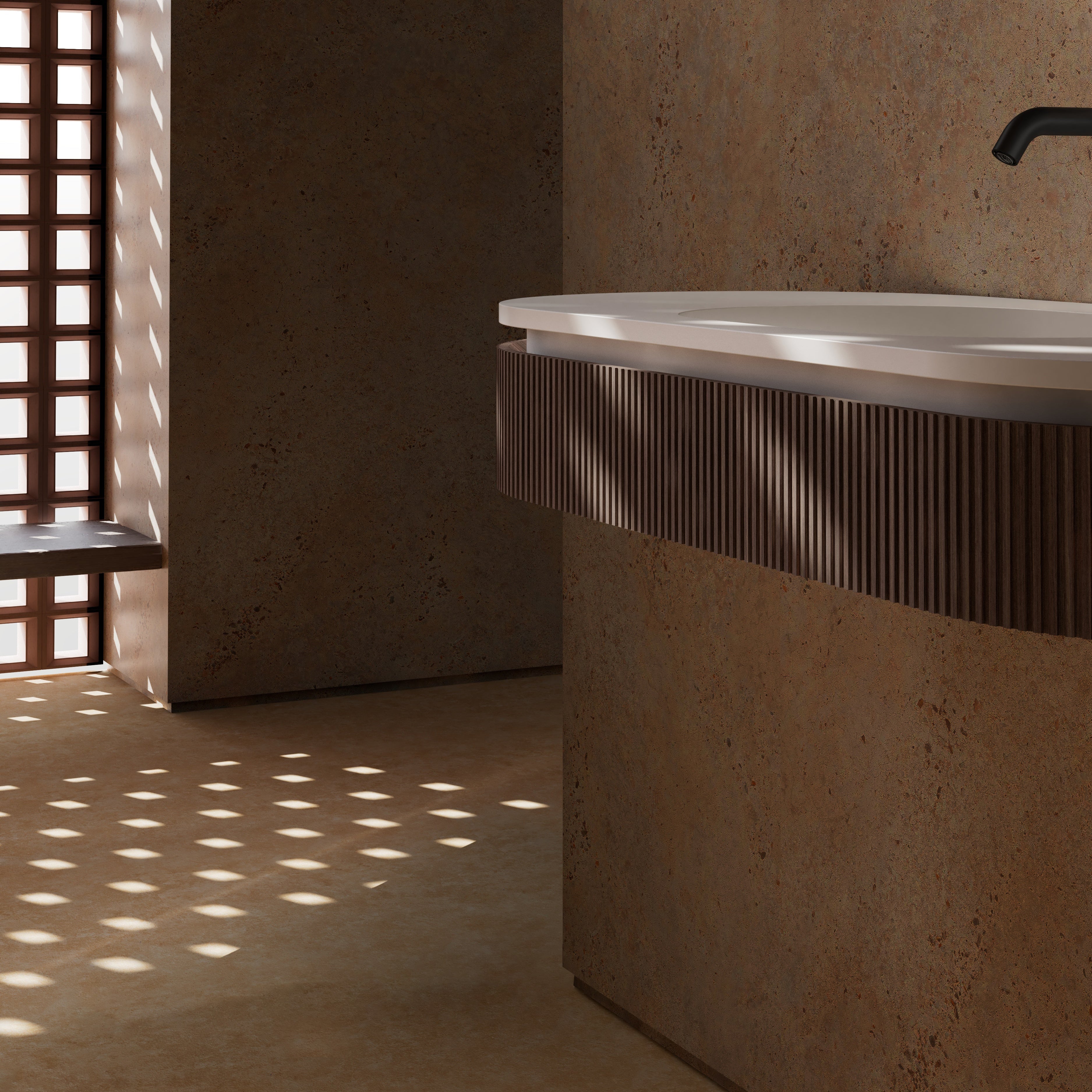 MonBlari FOREST Series MW-G0601 Wall-mounted Vessel Basin-CloseUp