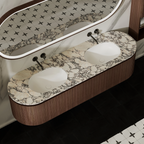 MonBlari FOREST Serie Wandmontierte Badezimmer-Waschtische