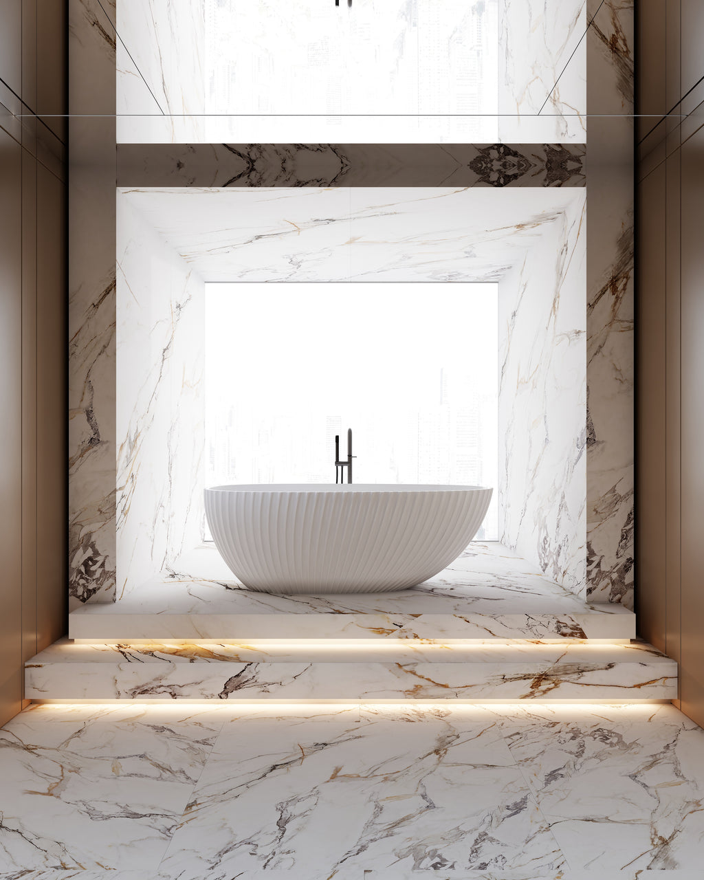 MonBlari MY-66615 Freestanding Bath Front View