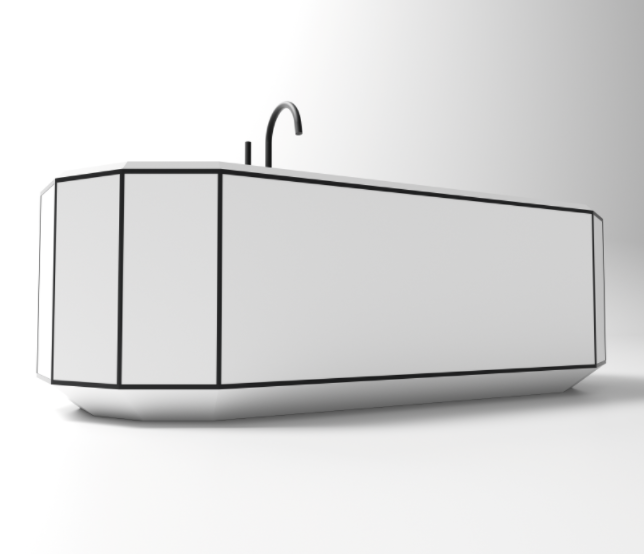 MonBlariBERYLSeriesBathWithBlackRim