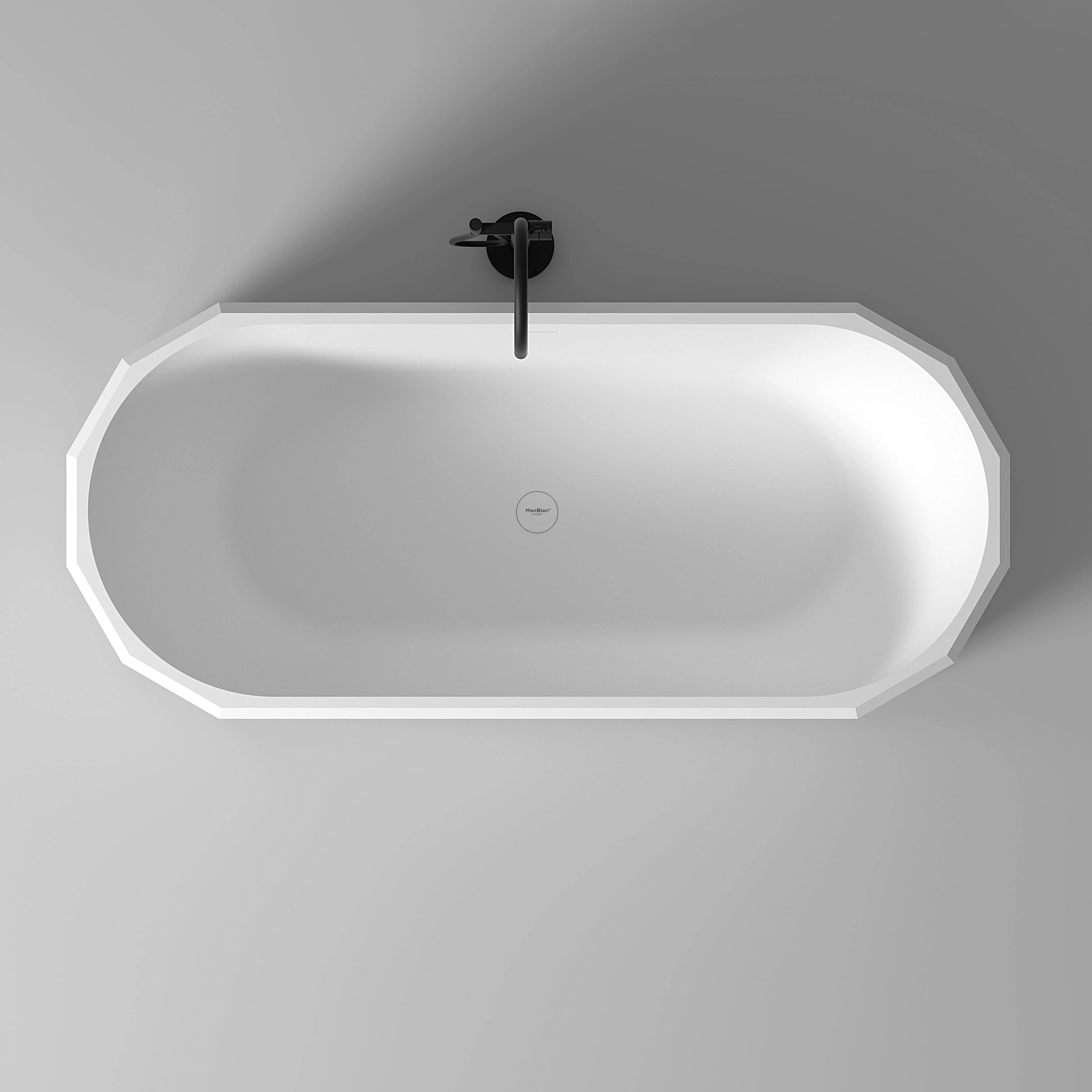 MonBlariBERYLSeriesBathWithBlackRimTopViewPanorama-1700x750x550mm