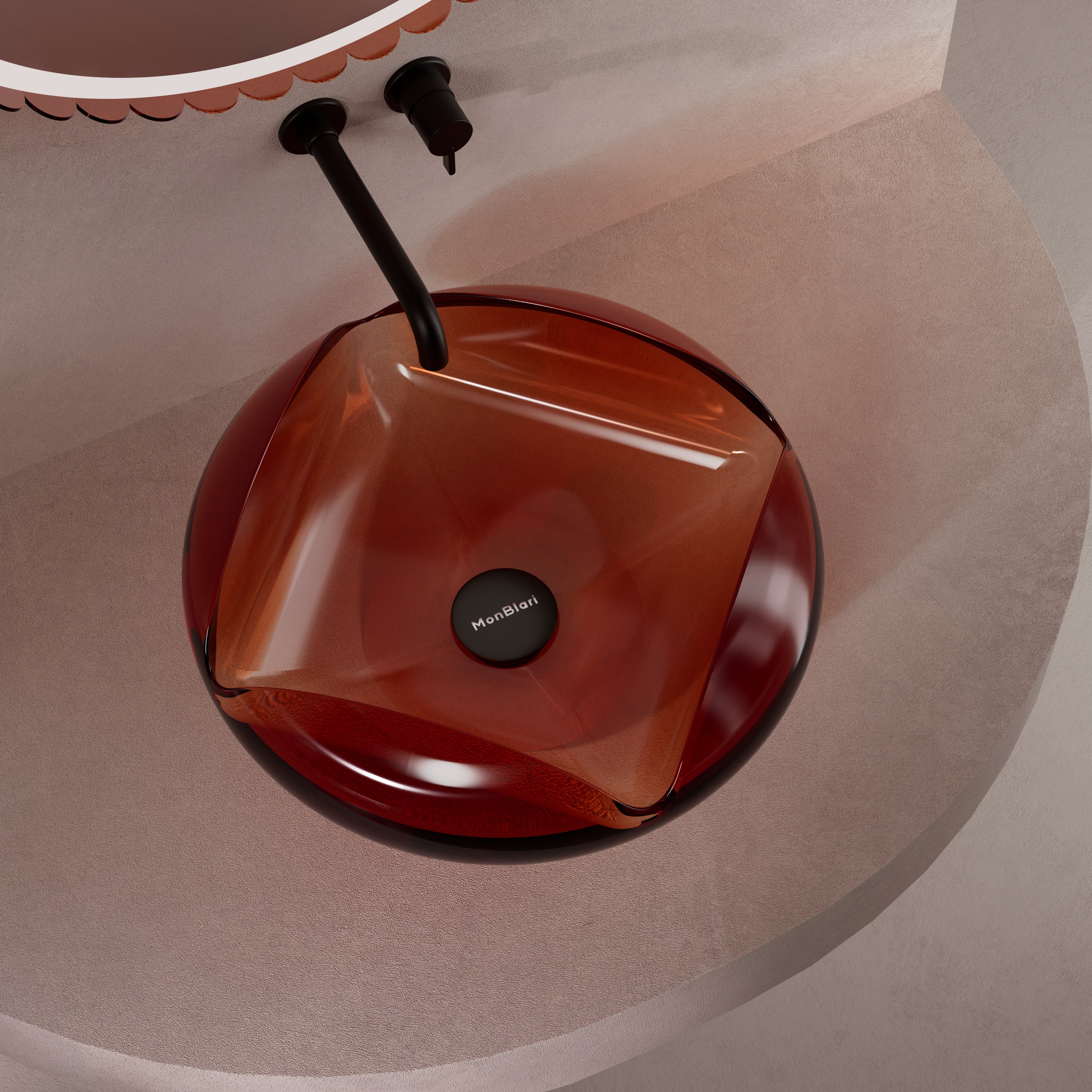 MonBlariFLOWERSeriesBathroomBasinTopViewPanorama-WineAmber-450x450x190mm_cb90295b-dc5b-4b9e-9927-df2e83a5b596