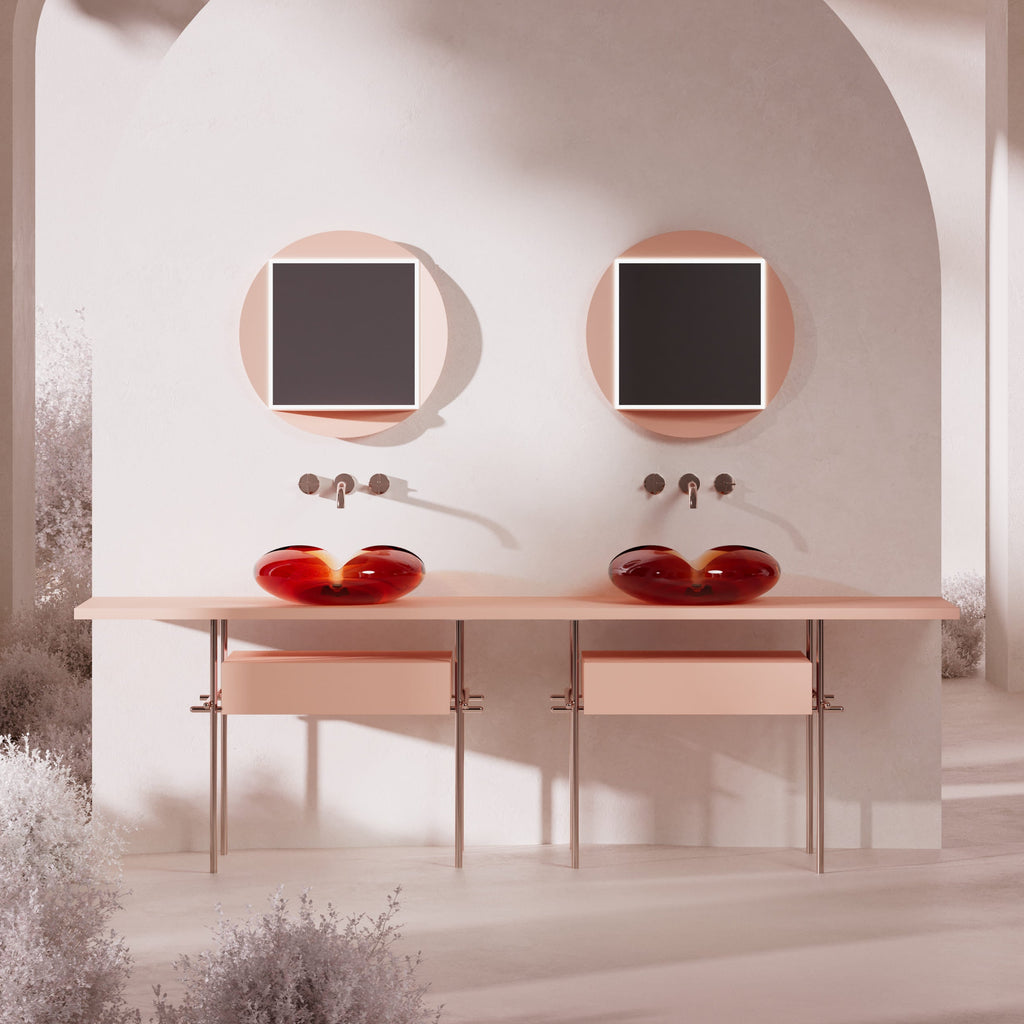 MonBlariFLOWERSeriesBathroomCabinet-PinkTable-FrontViewScenario