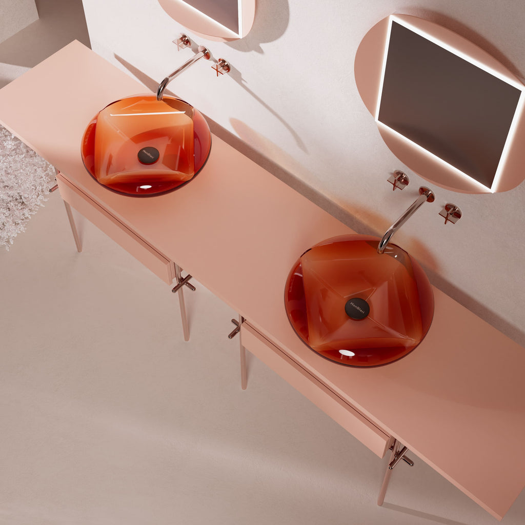 MonBlariFLOWERSeriesBathroomCabinet-PinkTable-SideTopScenario