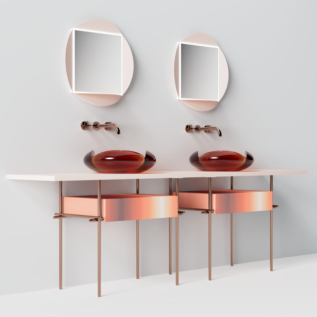 MonBlariFLWOERSeriesBathroomCabinet-WhiteTable-DiagonalView