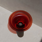 MonBlariSPRINGSeriesWineAmber_WoodGrainPedestalBasinTopViewPanorama