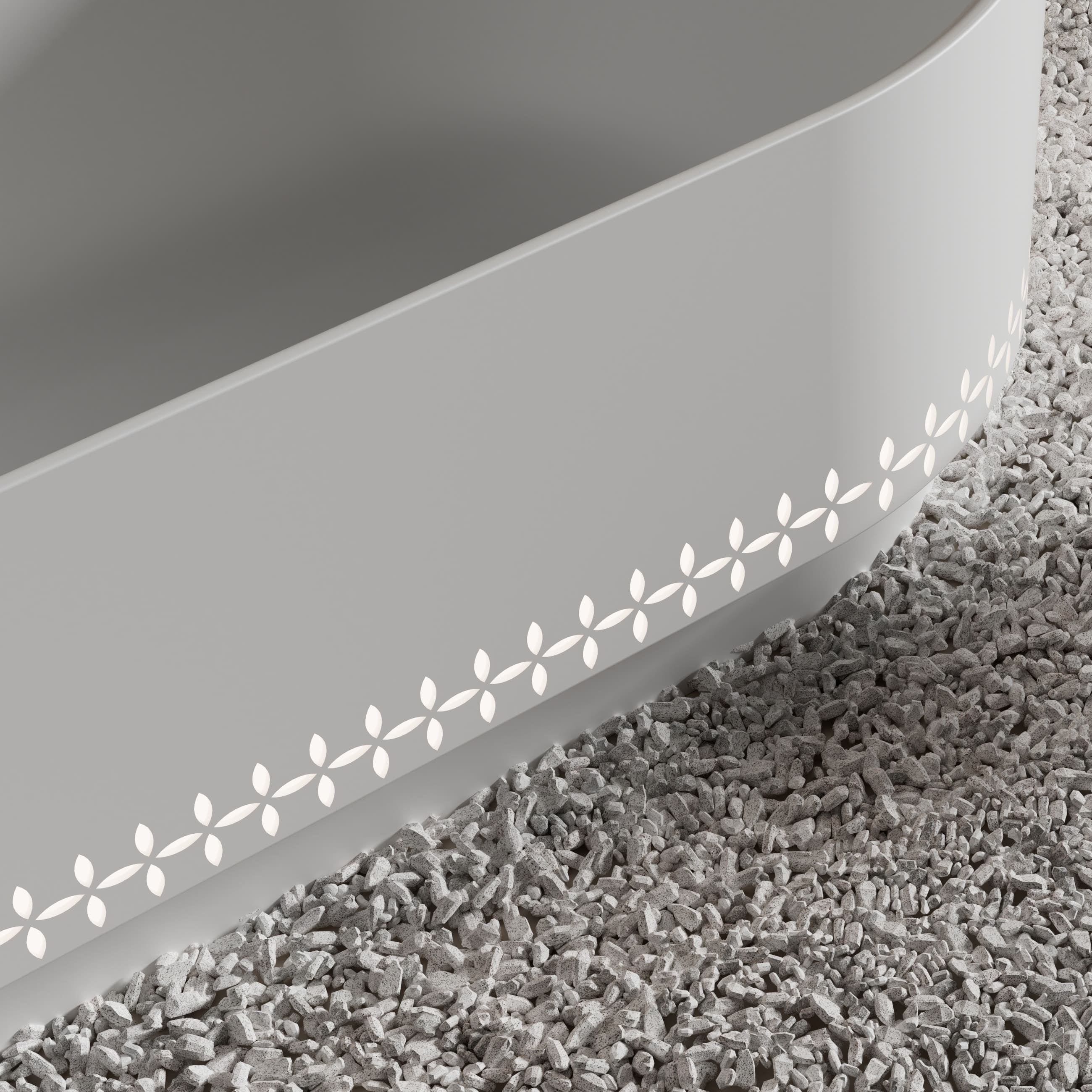 MonBlari LINGLONG Series Bath Front View Close-up-Scenario