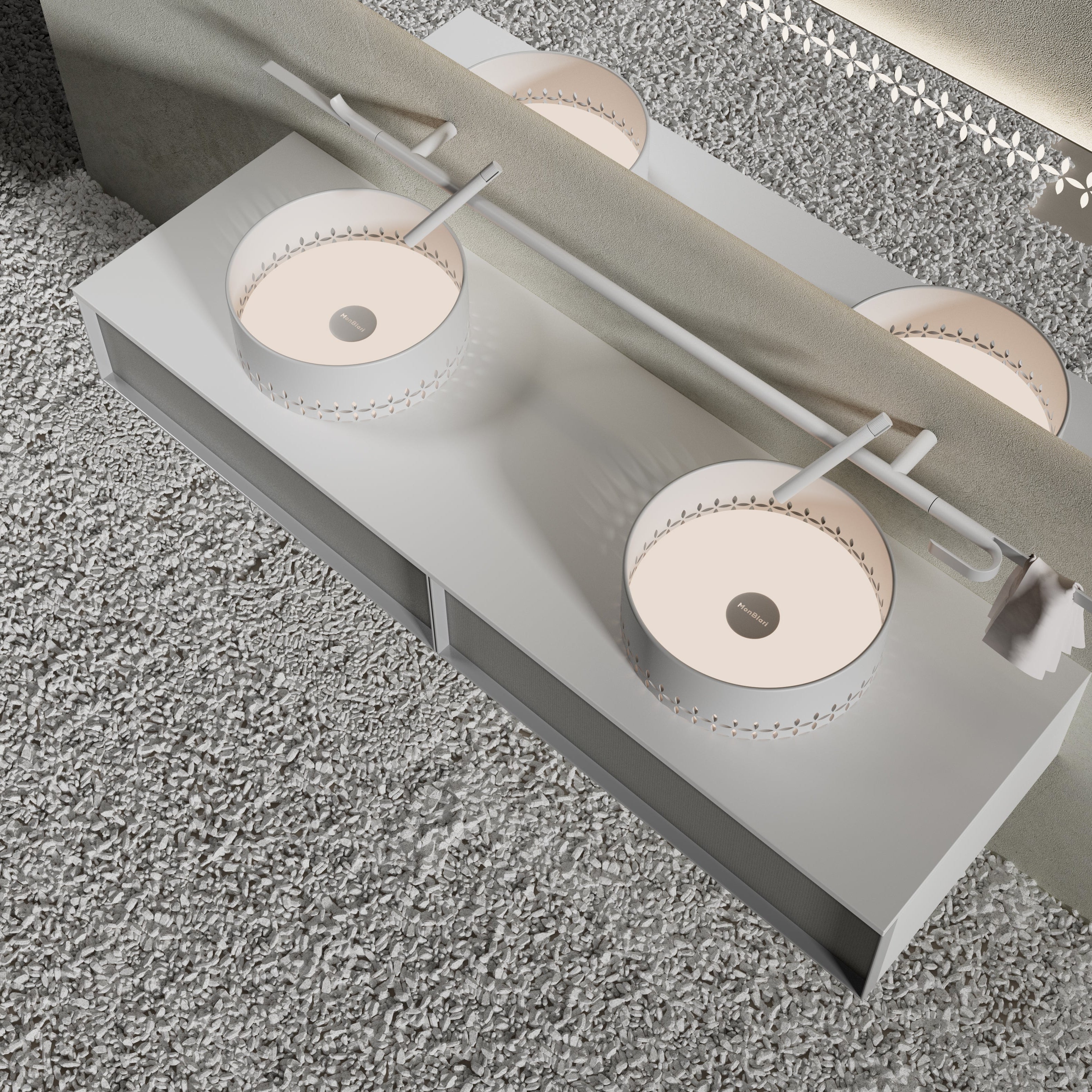 MonBlari LINGLONG Serie Badezimmer-Waschtische