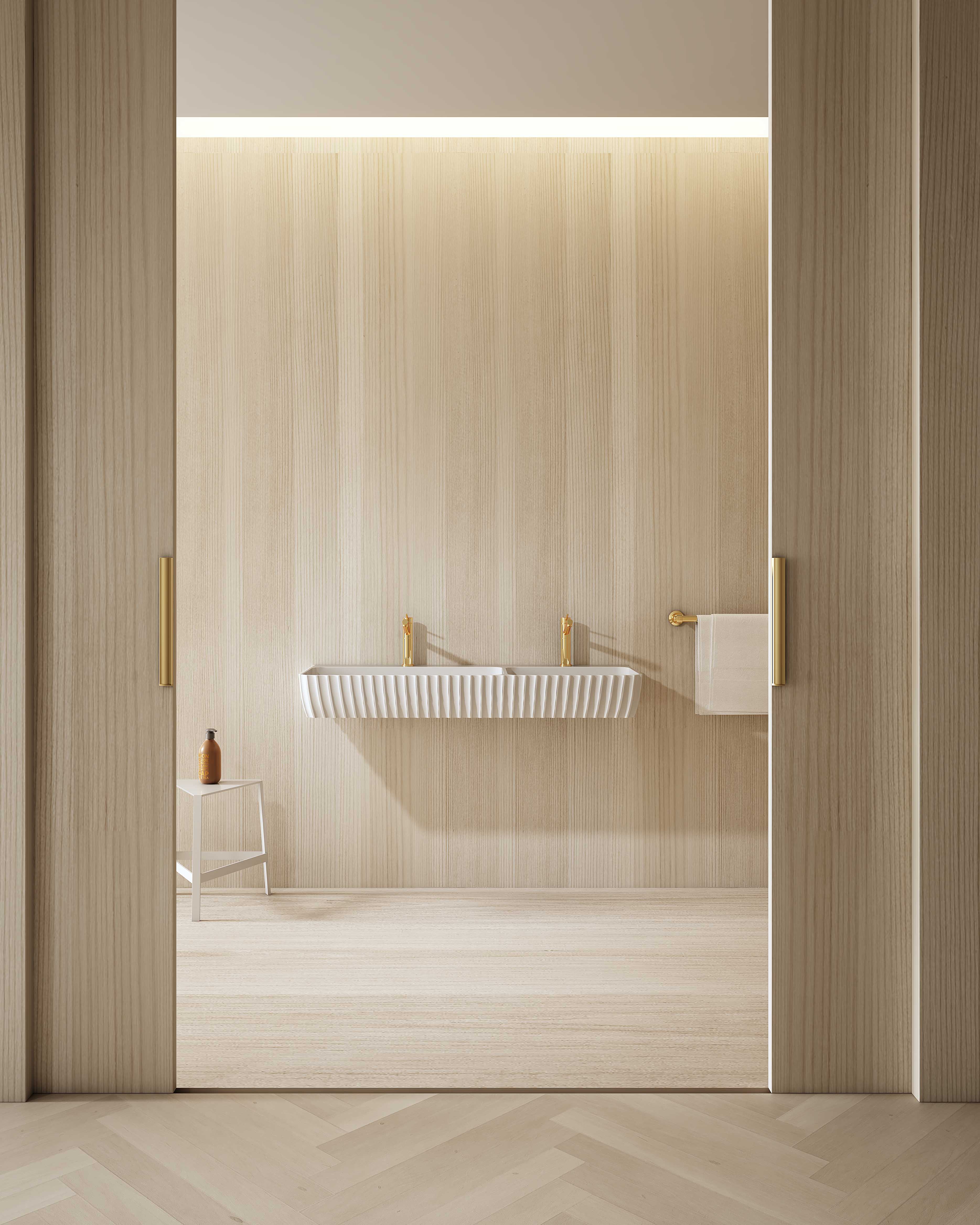 MonBlari MR-G8876-2 wall-mounted basin front view