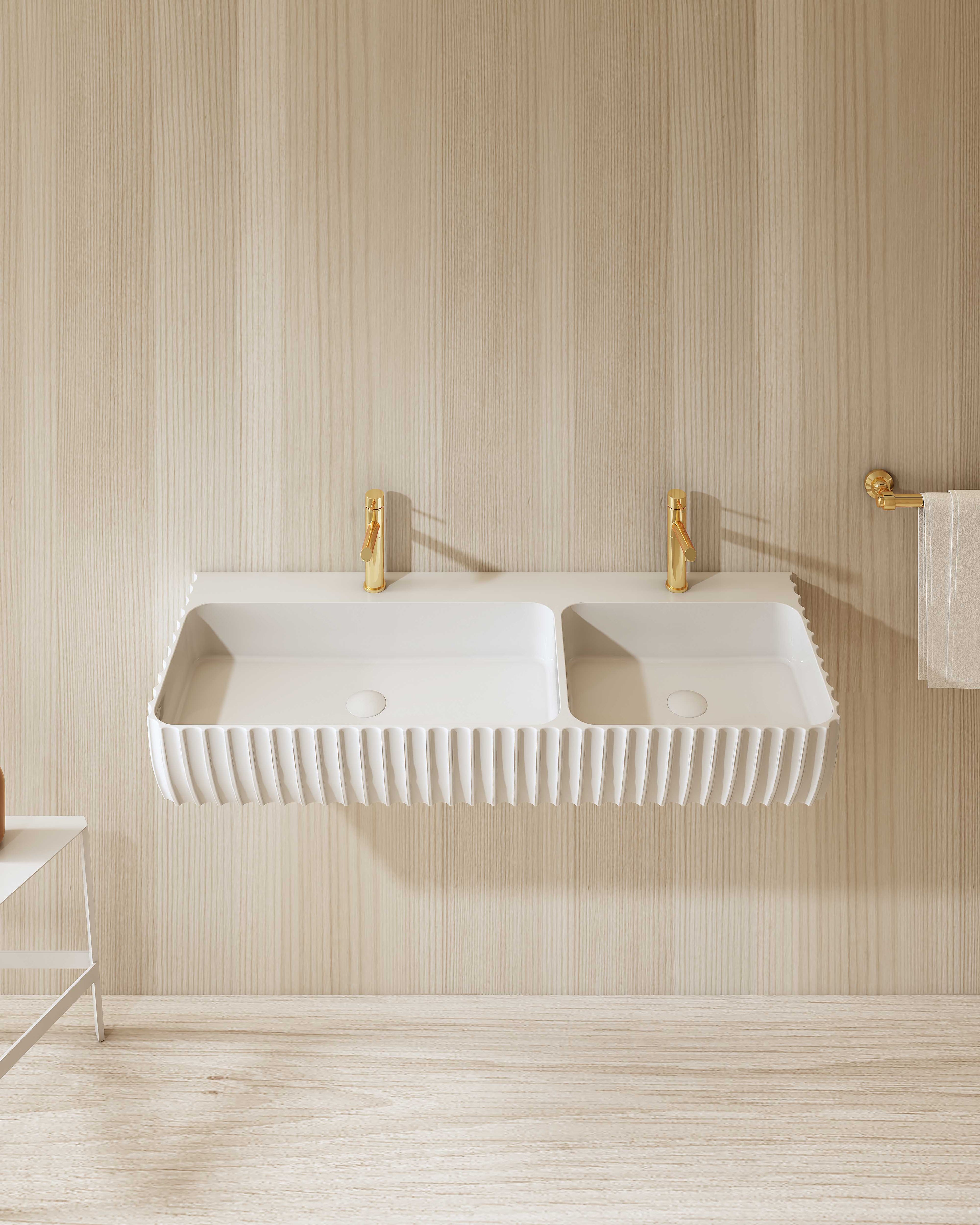 MonBlari MR-G8876-2 wall-mounted basin top view