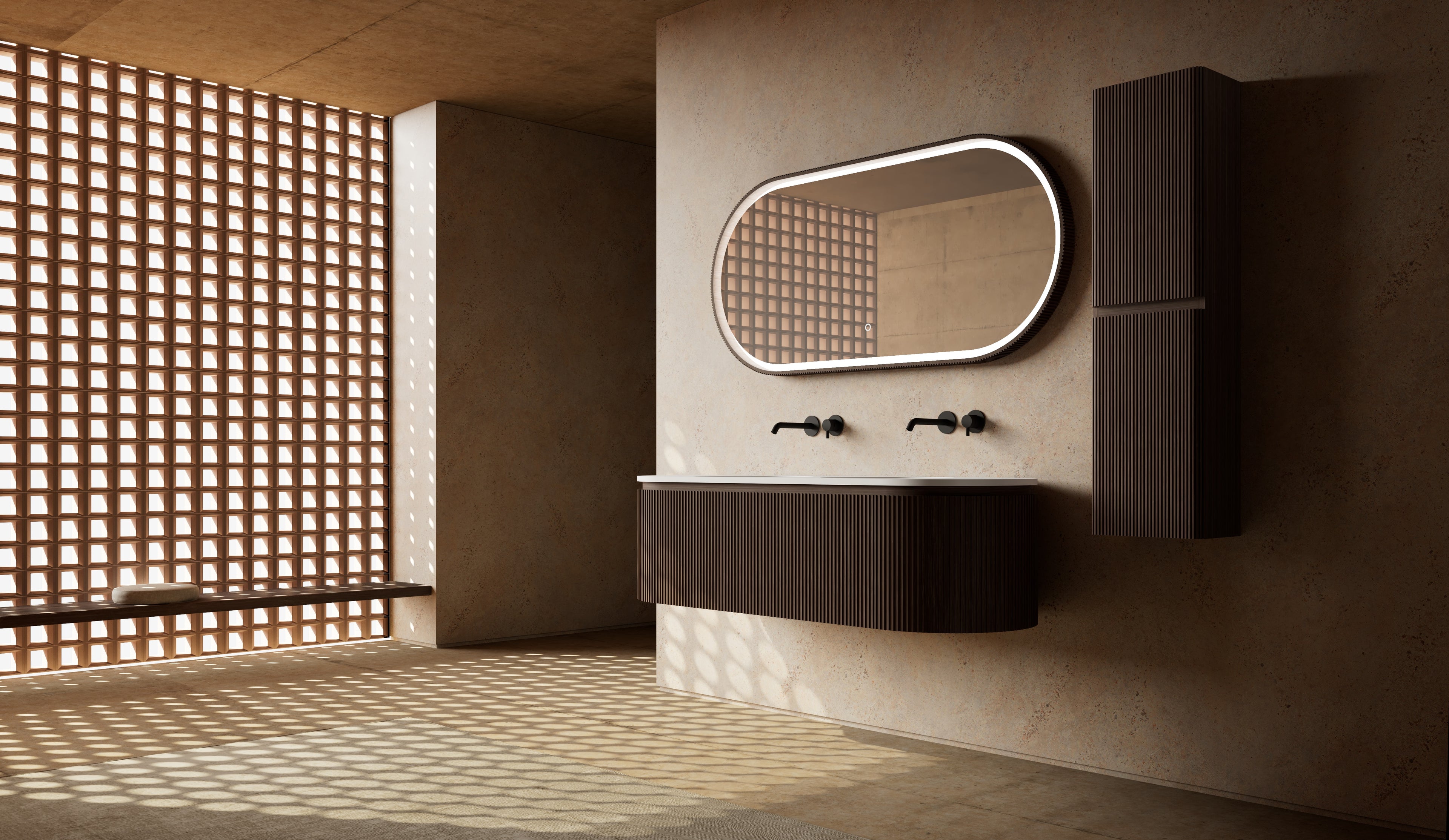 MonBlari MW-V0602 double vanity units with mirror-1500mm side view