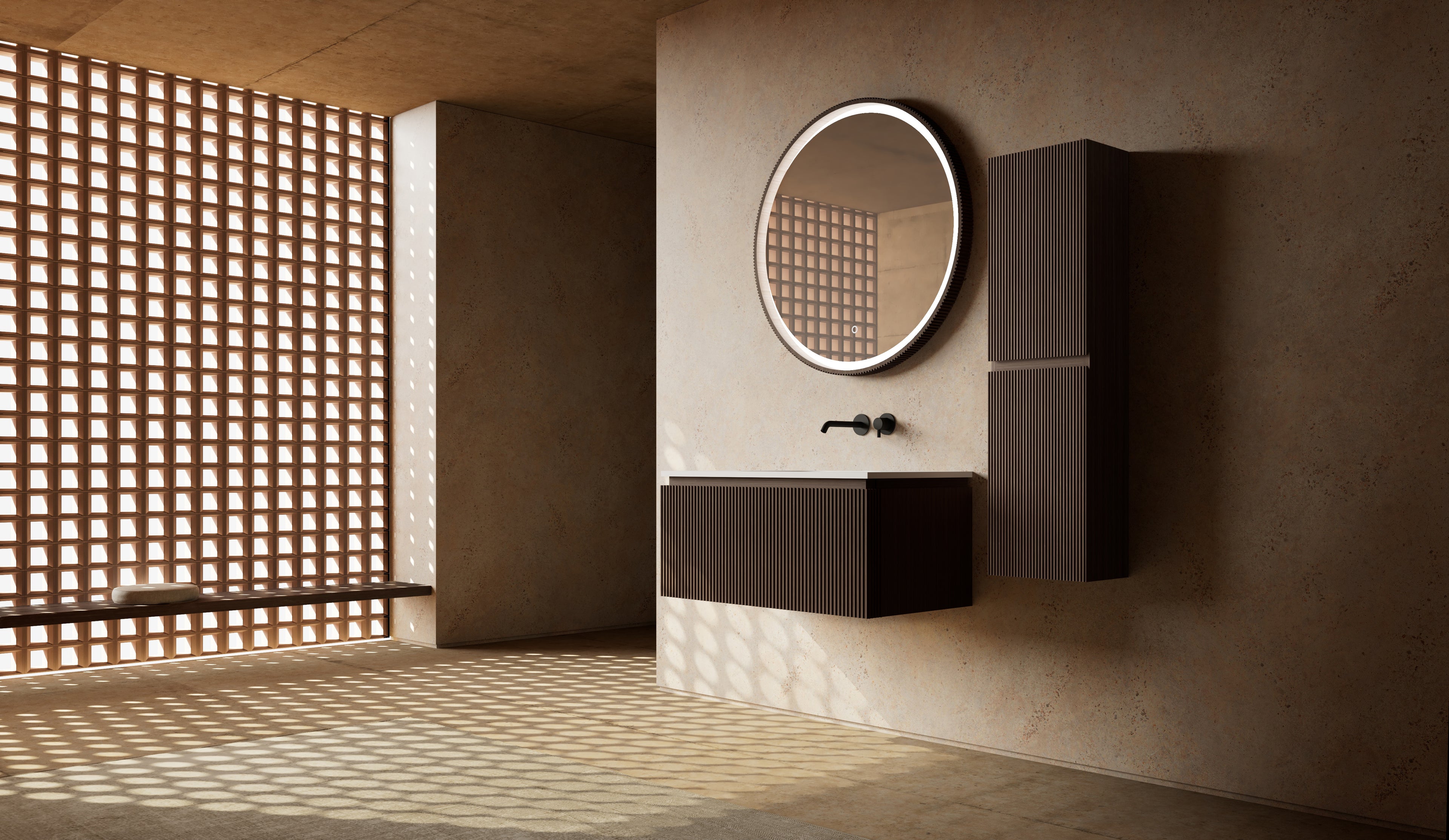 MonBlari MW-V0621 vanity units with mirror-800mm side view