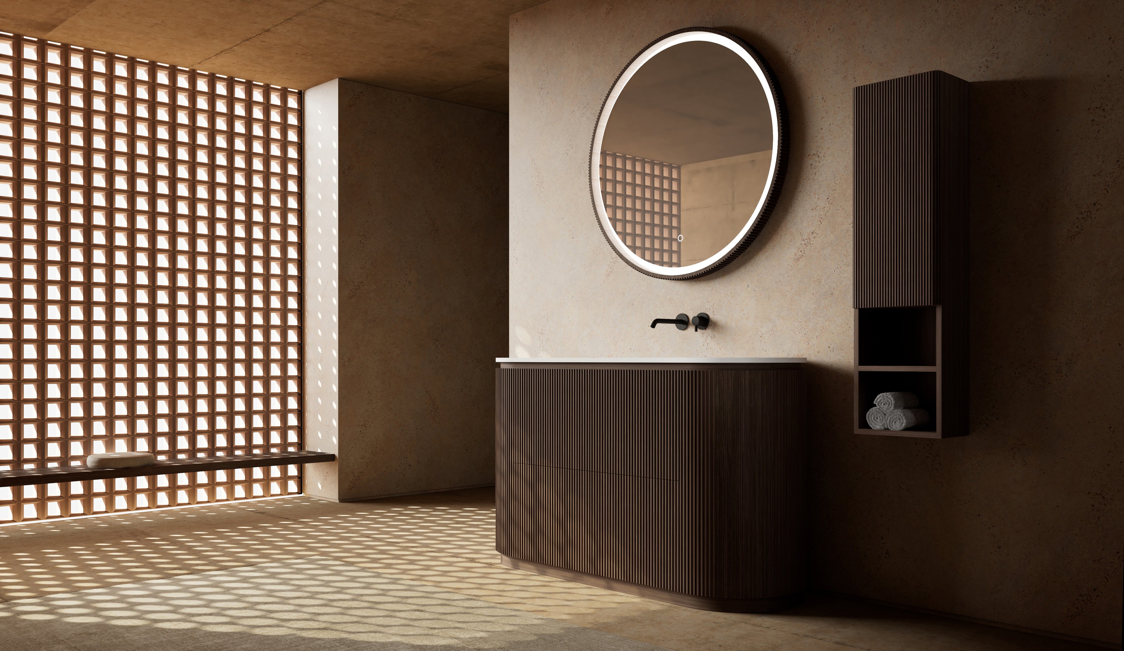 MonBlari MW-V0691 vanity units with mirror-1500mm side view