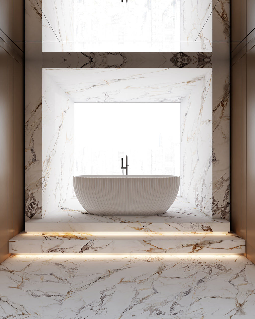 MonBlari MY-66611 Freestanding Bath Front View