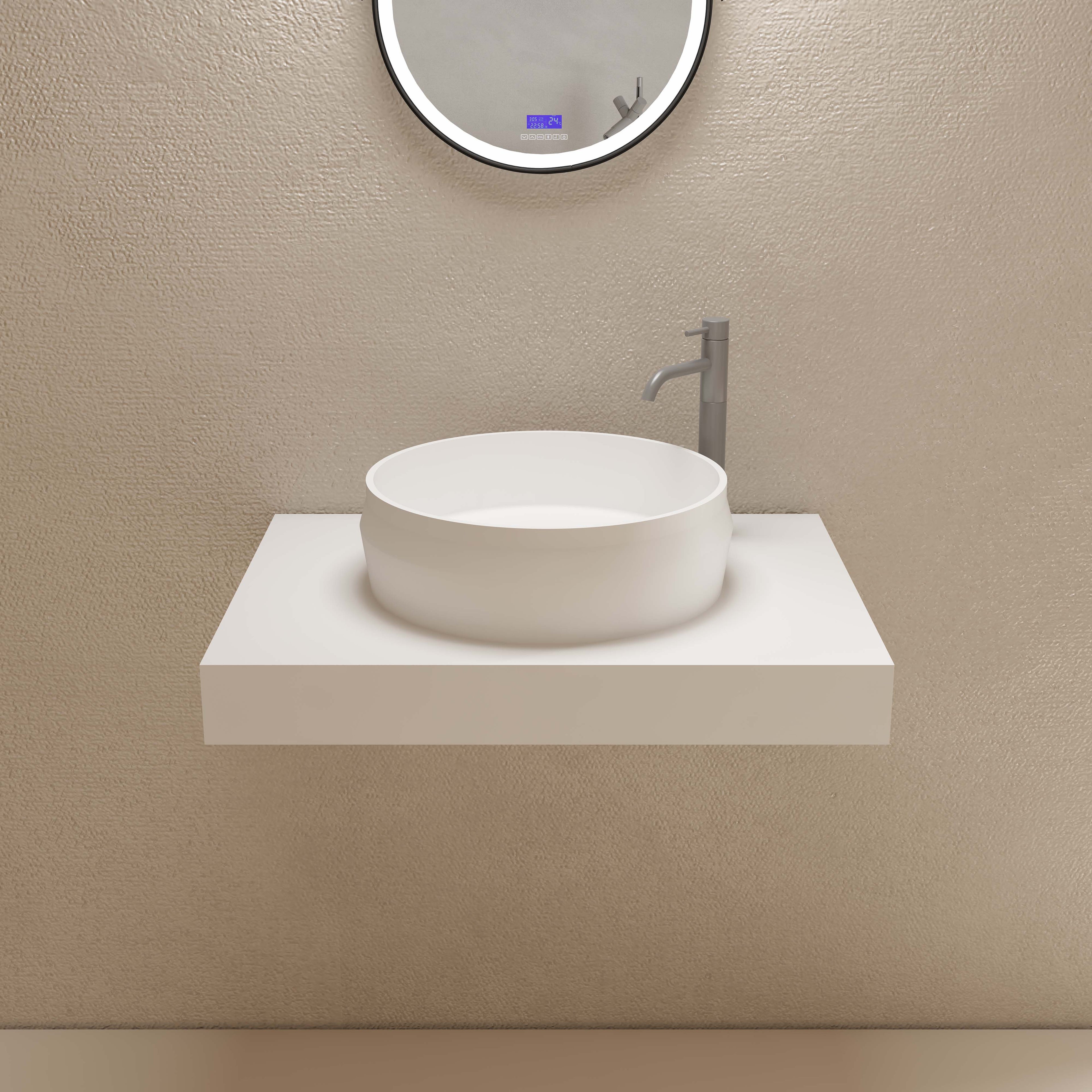 MonBlari TW-8639A solid surface countertop basin