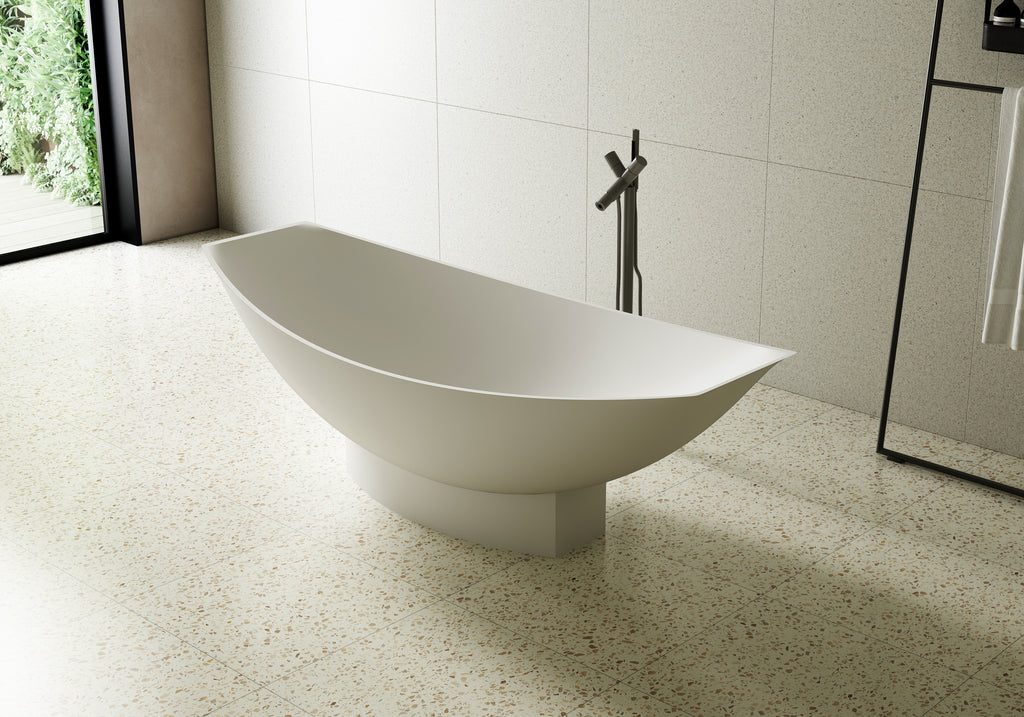 MonBlari TW-8991 solid surface bath side view