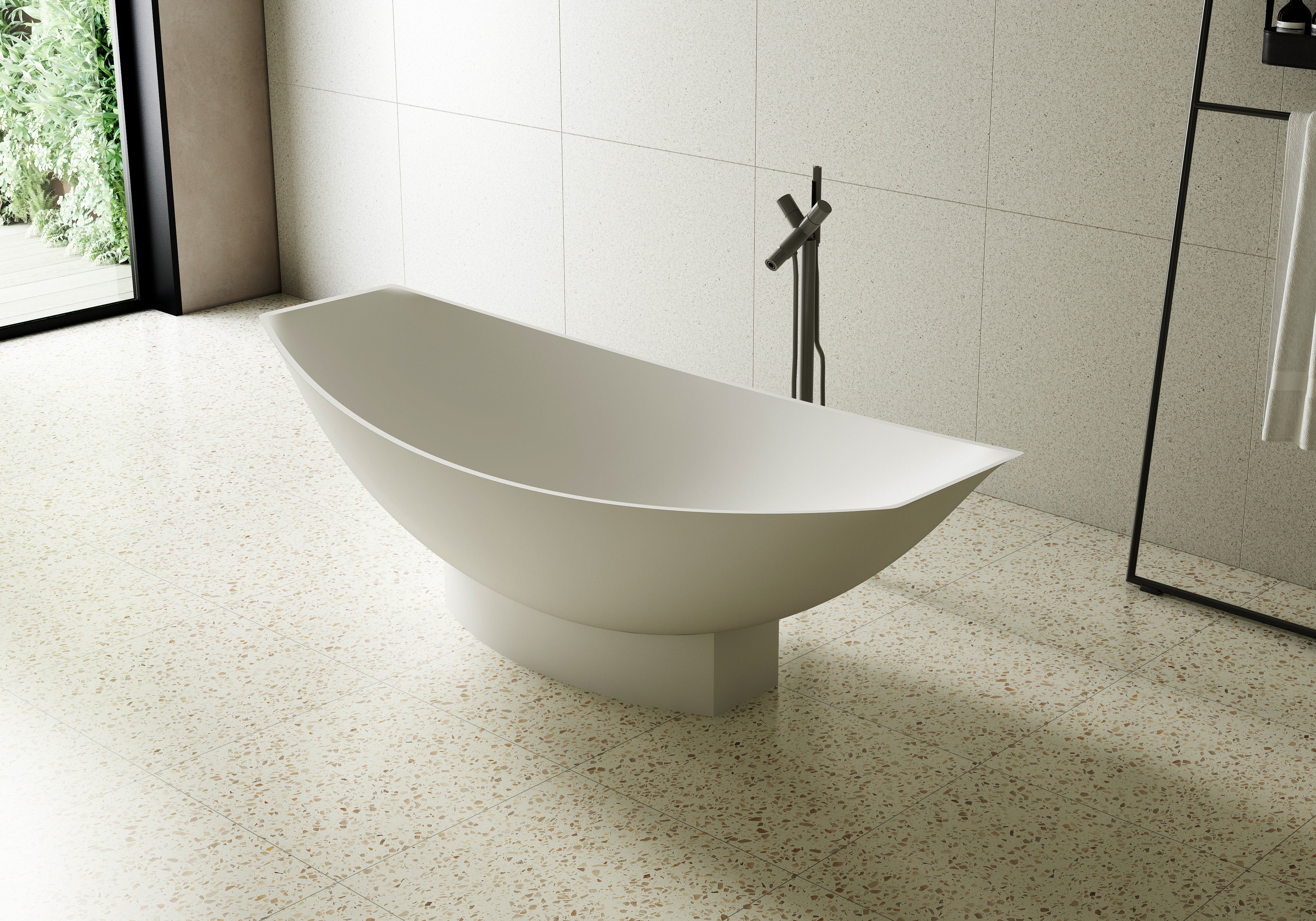 MonBlari TW-8991 solid surface bath side view