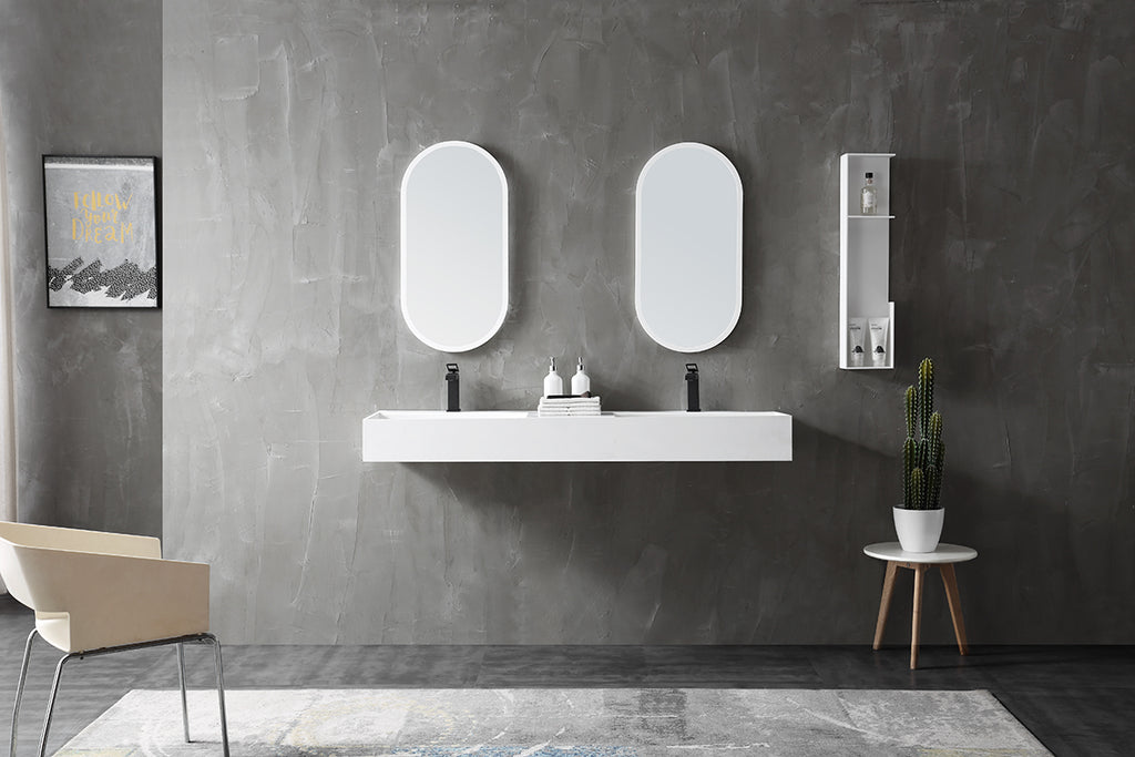 MonBlari TW-G231 solid surface basin top view