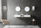 MonBlari TW-G235 solid surface wall-mounted basin