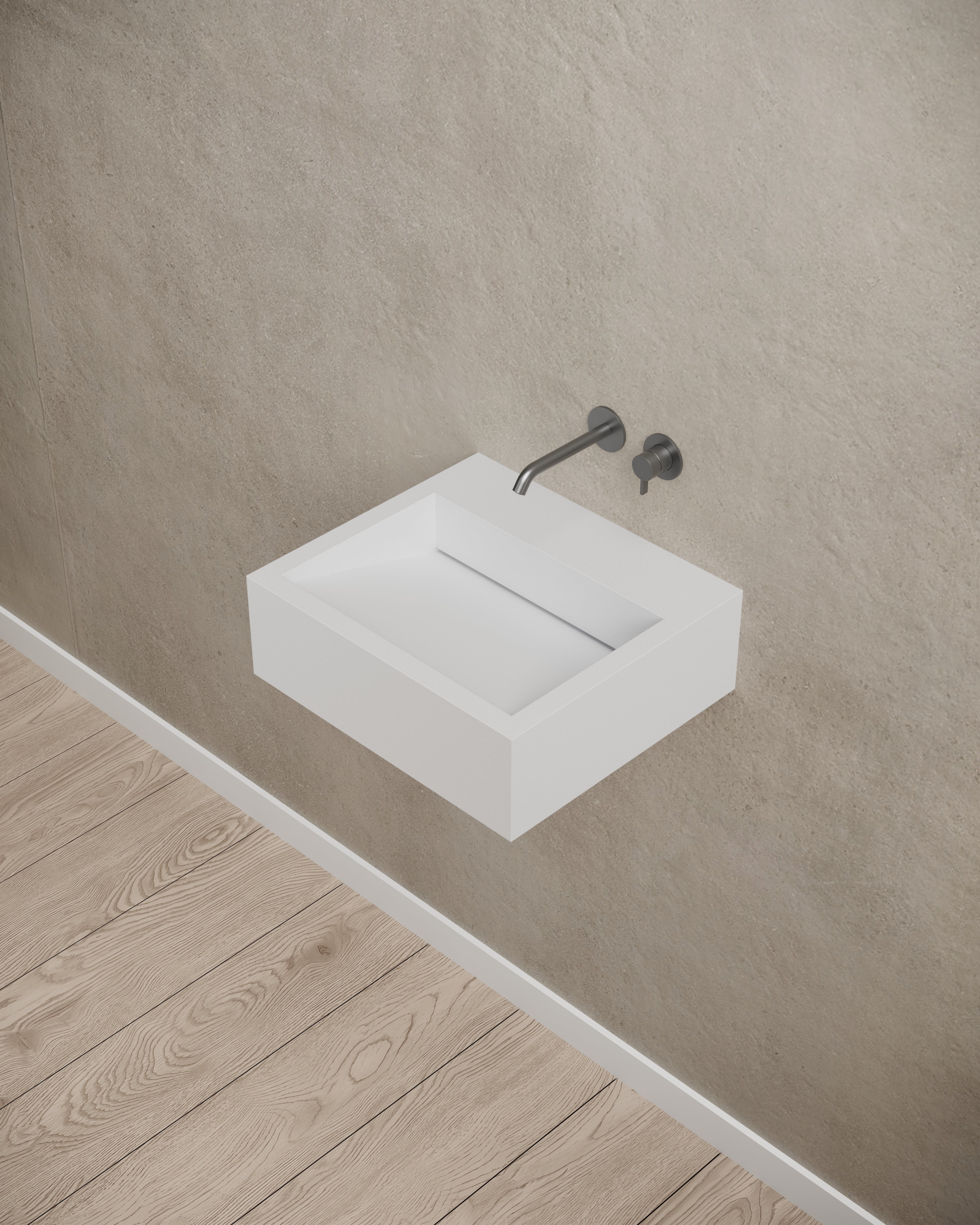 MonBlari TW-G271 wall-mounted basin side view