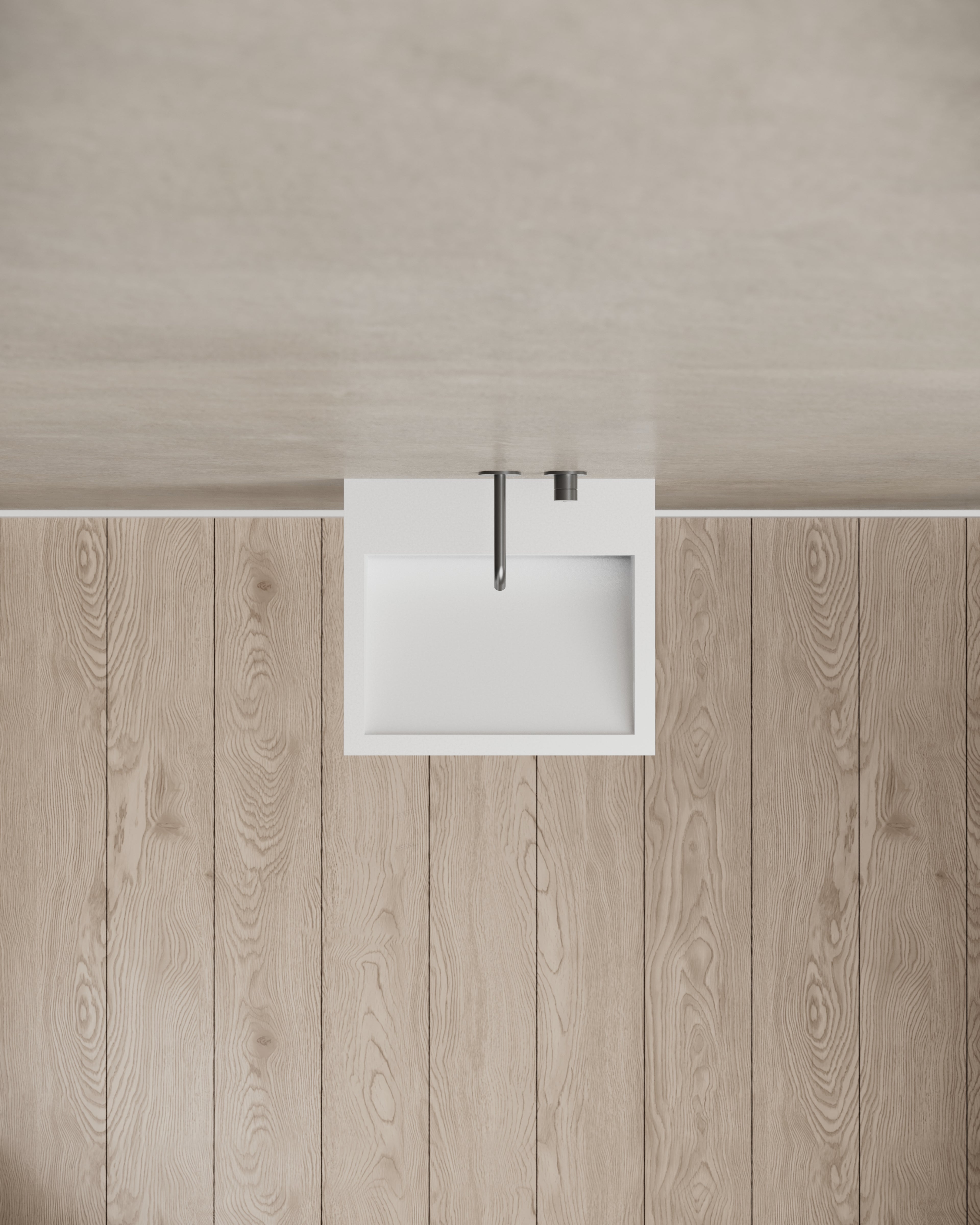 MonBlari TW-G271 wall-mounted basin top view detail