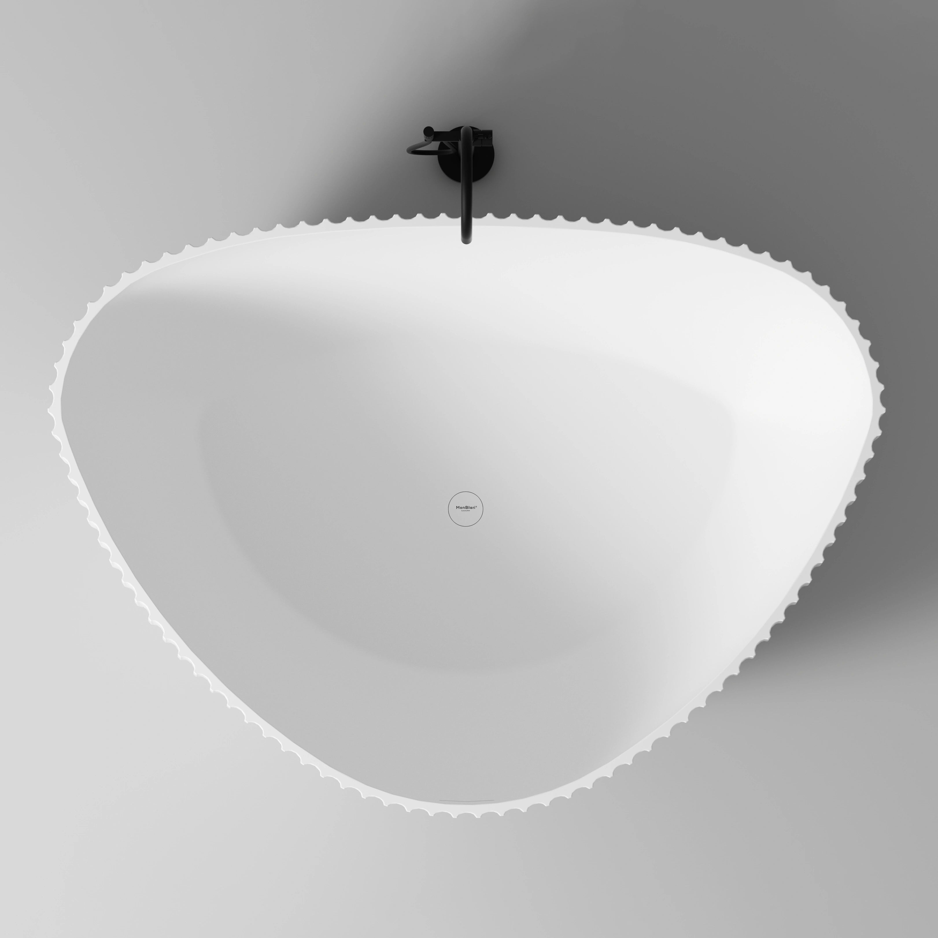 MonBlari VENUS Series Bathtub Top View Panorama-1800x1300x580mm