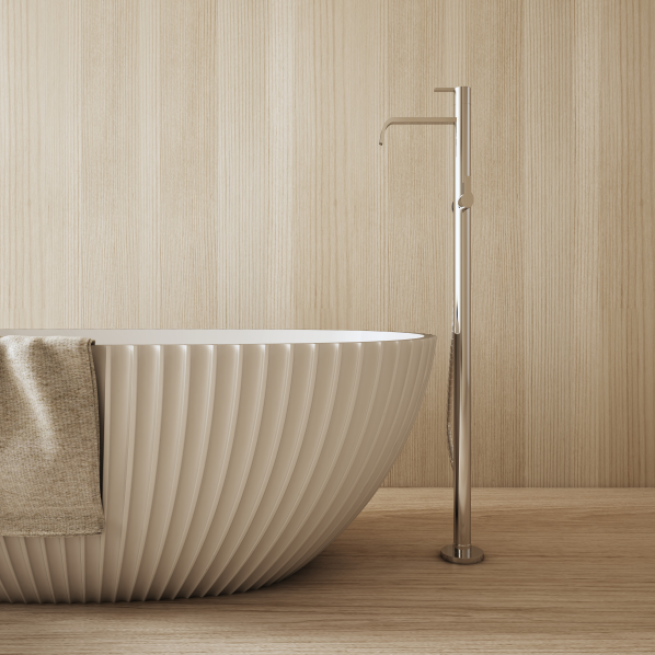 MonBlari VENUS Series Round Bath Front View Close-up-1500x1500x580mm-Scenario